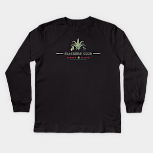 Slackers Club Logo Kokomo Island Logo Kids Long Sleeve T-Shirt